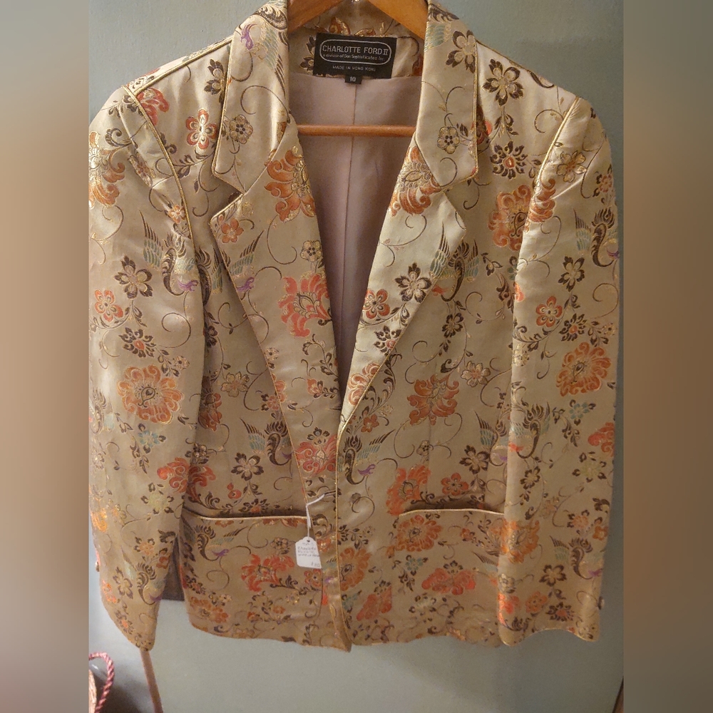Vintage Charlotte Ford II silky blazer